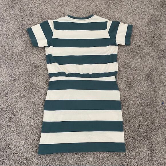 Veronica Beard Jeans Striped Knot Tyla Tee Shirt Dress Stripes Women's Large - Picture 3 of 10